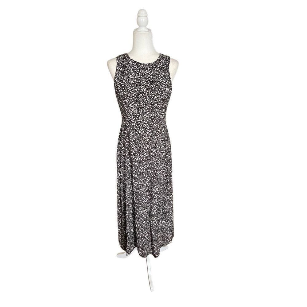 90s‎ rose, floral, print black maxi dress whimsical romantic